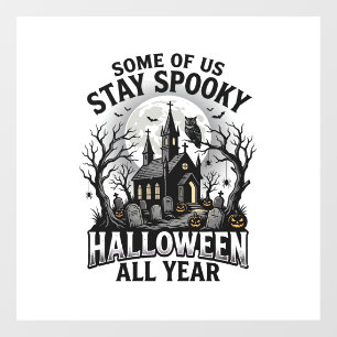 Autocollant Pour Fenêtre Chemise de cimetière d'Halloween pour les fans de