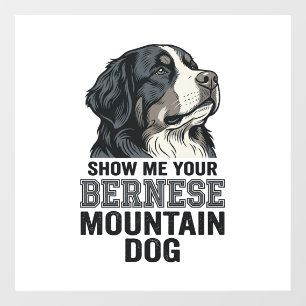 Autocollant Pour Fenêtre Chemise de conception de gravure vintage de chien