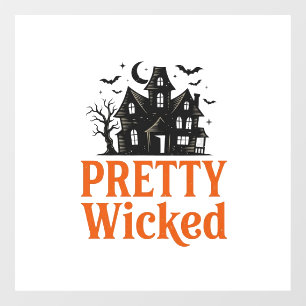 Autocollant Pour Fenêtre Chemise de maison hantée Halloween vintage Pretty