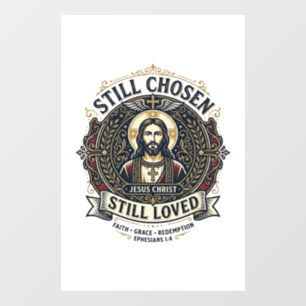 Autocollant Pour Fenêtre Chemise de récupération de divorce Jésus Graphique