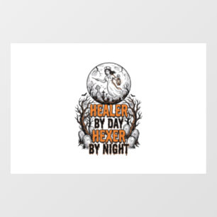 Autocollant Pour Fenêtre Chemise d'infirmière Halloween Gravure vintage Art