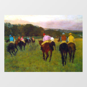 Autocollant Pour Fenêtre Chevaux de course Edgar Degas à Longchamp