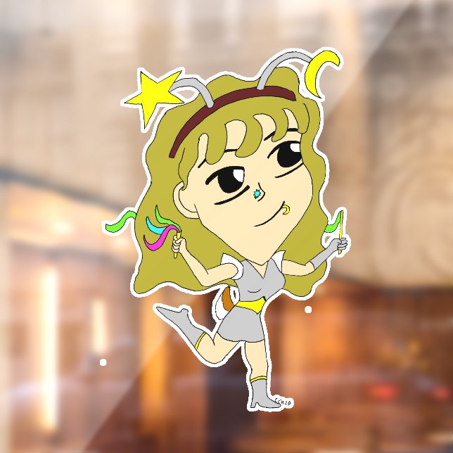 Autocollant Pour Fenêtre chibi  (Feuille 2)