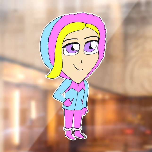 Autocollant Pour Fenêtre chibi (Feuille 2)