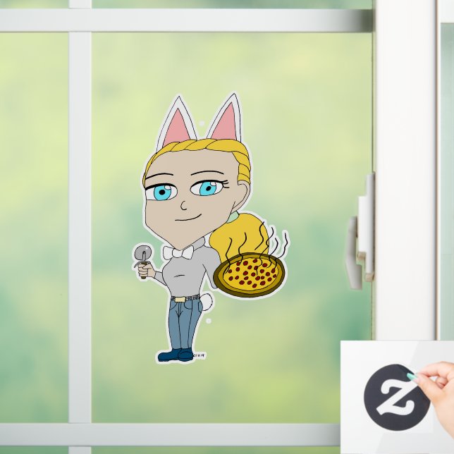 Autocollant Pour Fenêtre chibi (Maison)