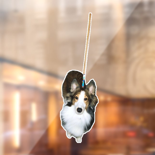 Autocollant Pour Fenêtre Chien à la broche (Feuille 2)