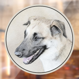 Autocollant Pour Fenêtre Chinook (oreilles d'hélicoptère) Peinture - Chien 