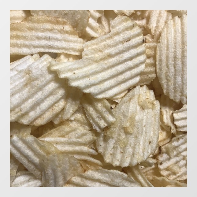 Autocollant Pour Fenêtre Chips de pommes de terre (Feuille)