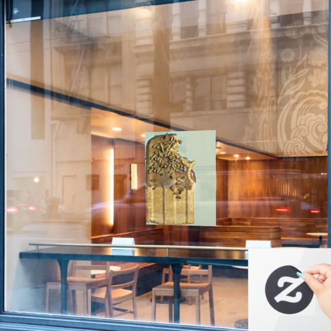 Autocollant Pour Fenêtre Chocolat glacé popsicle (Fenêtre de café)