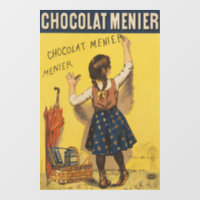 Chocolat Menier Petite fille Mur écriture