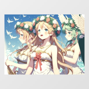 Autocollant Pour Fenêtre Choeur d'anime