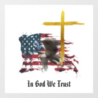 *~* Christian Patriotic Eagle Flag Veteran AP16