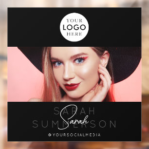 Autocollant Pour Fenêtre Cils Sourcils Maquillage Réseaux Sociaux