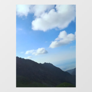 Autocollant Pour Fenêtre Cimes des Carpates sous un ciel bleu – Photographi