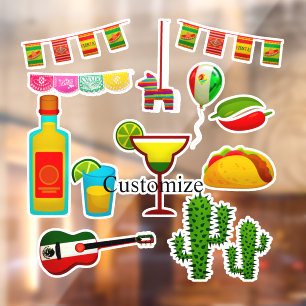 Autocollant Pour Fenêtre Cinco de Mayo Célébration Thunder_Cove