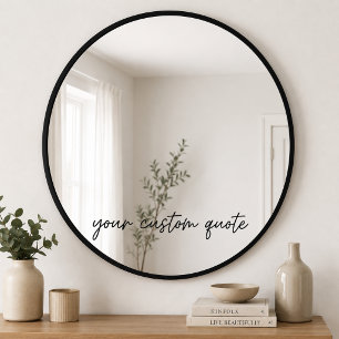 Autocollant Pour Fenêtre Citation personnalisée pour miroir - Texte personn