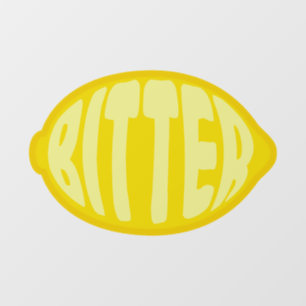 Autocollant Pour Fenêtre Citron amer