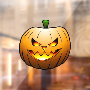 Autocollant Pour Fenêtre Citrouille d'Halloween