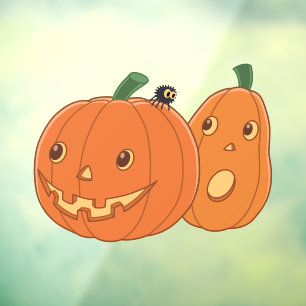Autocollant Pour Fenêtre Citrouilles d'Halloween