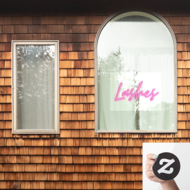 Autocollant Pour Fenêtre Claccrochage du style de néon Lashes (Fenêtre d'accueil)