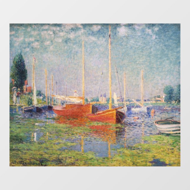 Autocollant Pour Fenêtre Claude Monet - Argenteuil (Feuille)