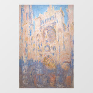 Autocollant Pour Fenêtre Claude Monet - Cathédrale de Rouen au coucher du s