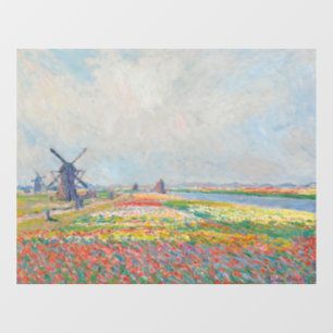 Autocollant Pour Fenêtre Claude Monet - Champs de tulipe près de La Haye