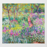 Autocollant Pour Fenêtre Claude Monet - Le jardin d'Iris à Giverny<br><div class="desc">Jardin d'Iris à Giverny / Jardin d'Artiste à Giverny - Claude Monet,  1899-1900</div>