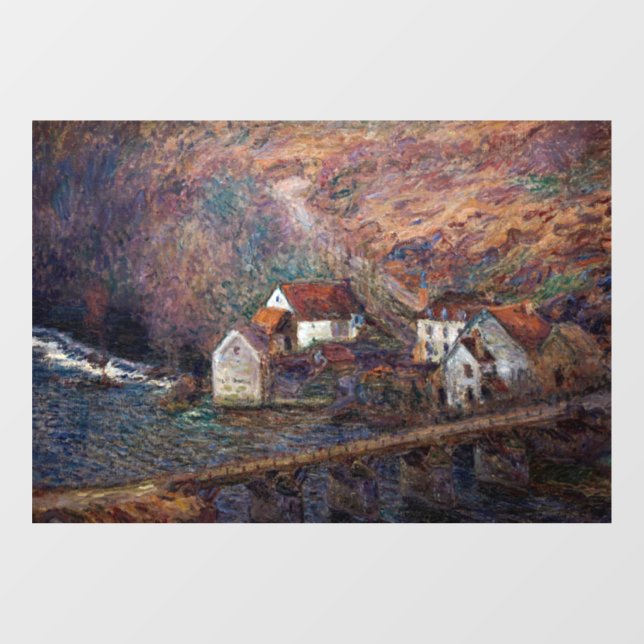 Autocollant Pour Fenêtre Claude Monet - Le pont de Vervy (Feuille)