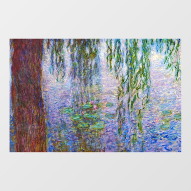 Autocollant Pour Fenêtre Claude Monet - Lys d'eau (Feuille)