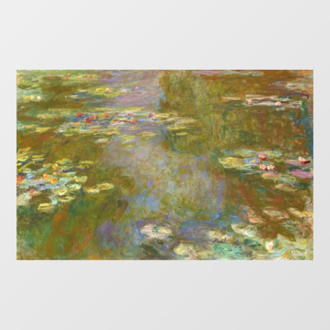 Autocollant Pour Fenêtre Claude Monet - Water Lily Pond 1917 (Feuille)