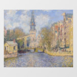 Autocollant Pour Fenêtre Claude Monet - Windmills près de Zaandam<br><div class="desc">The Zuiderkerk,  Amsterdam - Claude Monet,  Huile sur toile,  1874</div>