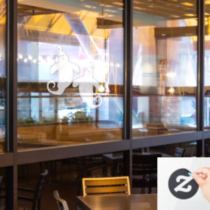 Autocollant Pour Fenêtre Clés de fenêtre de fantôme mignonnes