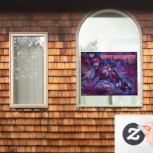 Autocollant Pour Fenêtre Clin de fenêtre personnalisable Happy Halloween ch
