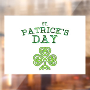 Autocollant Pour Fenêtre Cling de fenêtre de la Saint Patrick