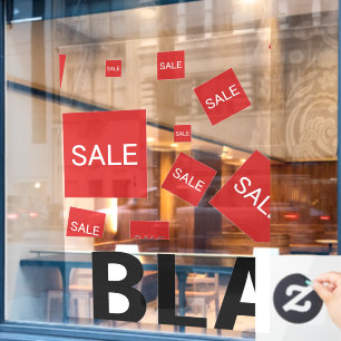 Autocollant Pour Fenêtre Cling de fenêtre de vente de 52 po x 72 po noir ve