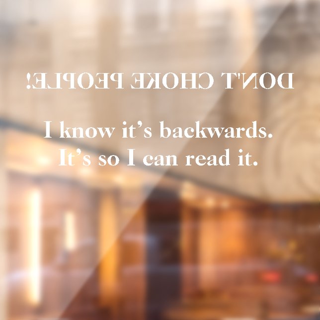 Autocollant Pour Fenêtre Cling de fenêtre de voiture, 11" de long par 8" de (Feuille 2)