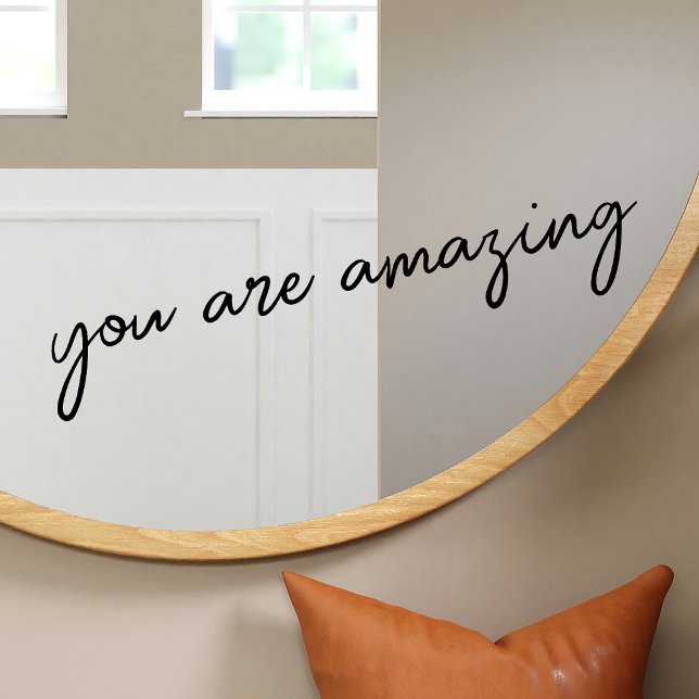 Autocollant Pour Fenêtre Cling miroir Vous Êtes Un Citation Inspirationnell (Créateur téléchargé)