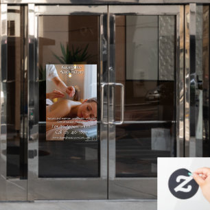 Autocollant Pour Fenêtre Clinique d'acupuncture personnalisée 2