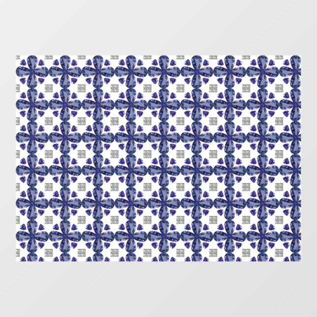 Autocollant Pour Fenêtre Clocher bleu (Feuille)