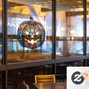 Autocollant Pour Fenêtre Clôture de fenêtre Citrouille Halloween