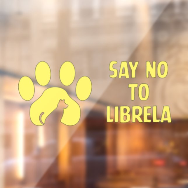 Autocollant Pour Fenêtre Clôture de fenêtre - conception de pattes jaunes (Feuille 2)