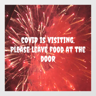 Autocollant Pour Fenêtre Clôture de fenêtre COVID