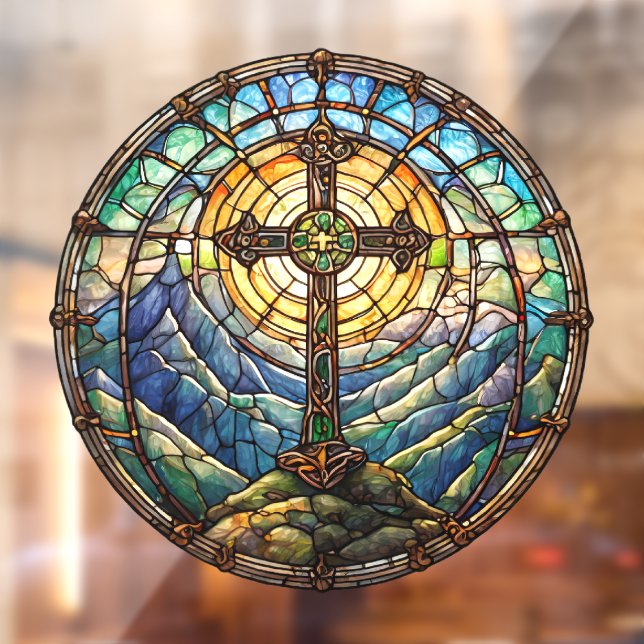 Autocollant Pour Fenêtre Clôture de fenêtre croisée (Feuille 2)