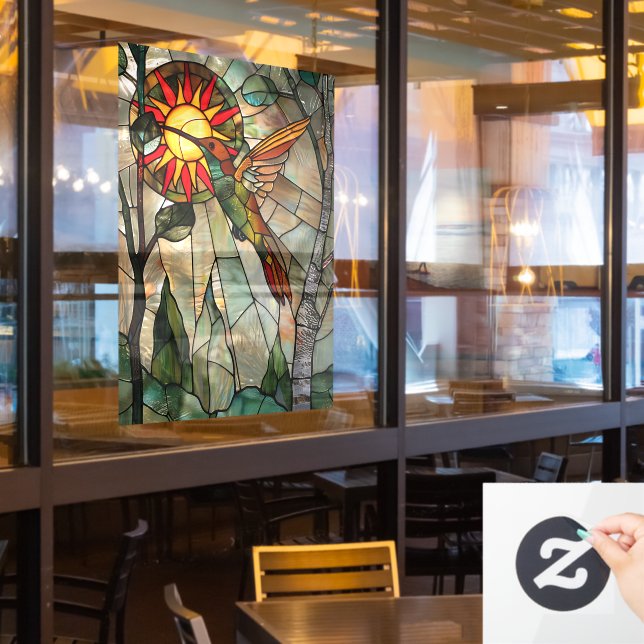 Autocollant Pour Fenêtre Clôture de fenêtre de colibri (Fenêtre du restaurant)