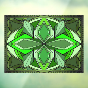 Autocollant Pour Fenêtre Clôture de fenêtre de confidentialité Art déco ver