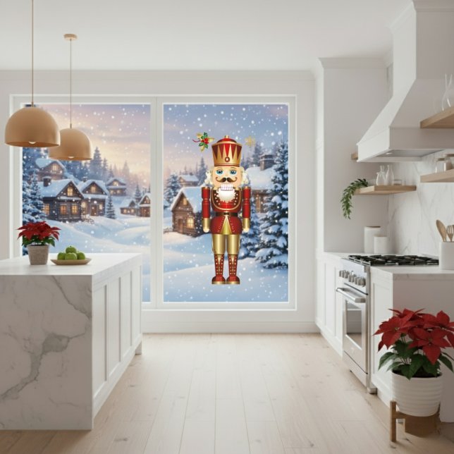 Autocollant Pour Fenêtre Clôture de fenêtre de craquelure (Nutcracker Window Cling )