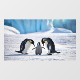 Autocollant Pour Fenêtre Clôture de fenêtre de la famille de pingouins