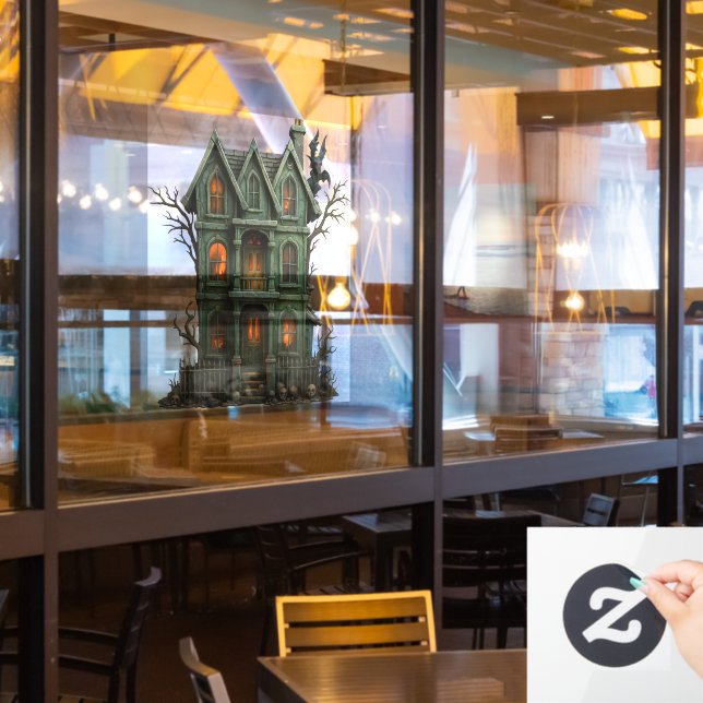 Autocollant Pour Fenêtre Clôture de fenêtre de la maison hantée (Fenêtre du restaurant)