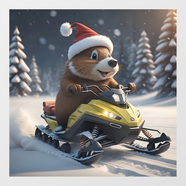 Autocollant Pour Fenêtre Clôture de fenêtre de motoneige (Feuille)